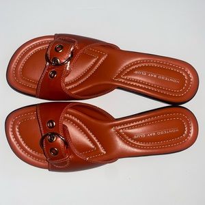 groovy 70's orange montego bay club sandals